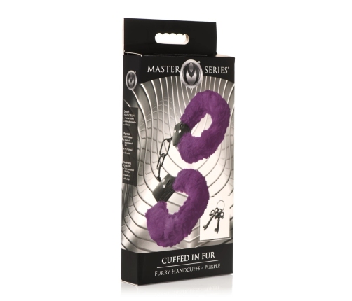 Cuffed in Fur - Furry Handcuffs - Purple
