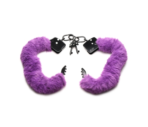 Cuffed in Fur - Furry Handcuffs - Purple