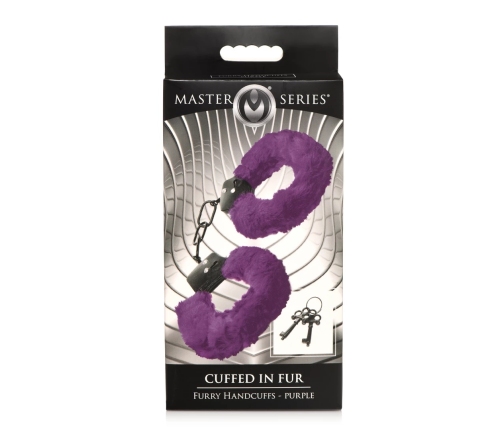 Cuffed in Fur - Furry Handcuffs - Purple
