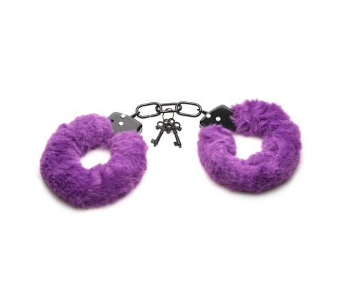 Cuffed in Fur - Furry Handcuffs - Purple