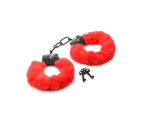 Cuffed in Fur Hairy Handcuffs