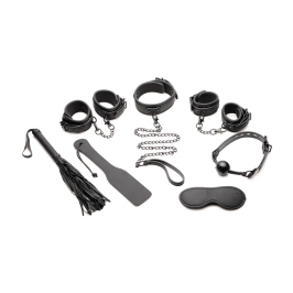 XR Brands 7-Piece Deluxe Vegan Bondage Set with Metal Chains