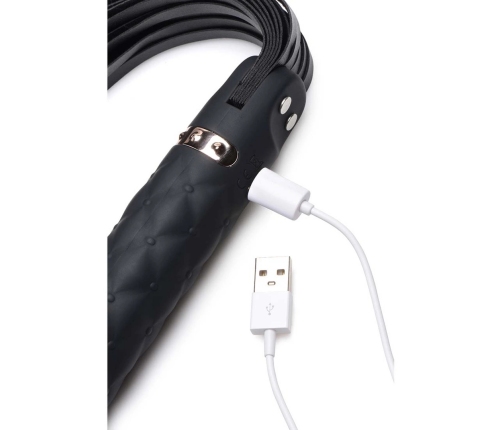 Vibra-Lasher - Vibrating Silicone Dildo Flogger