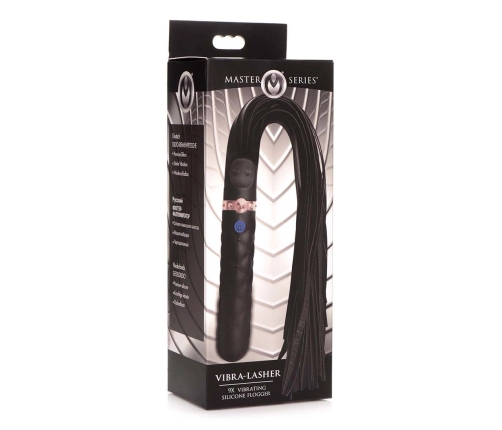 Vibra-Lasher - Vibrating Silicone Dildo Flogger
