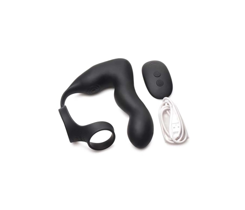 Inflatable and Vibrating Prostate Plug + Cock and Ball Ring