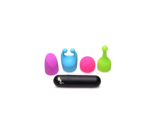 Rechargeable Bullet with 4 Attachments