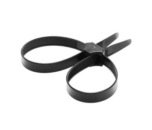 Misbehaved - Black Police Handcuffs (Tie Rips) - 5 Pieces