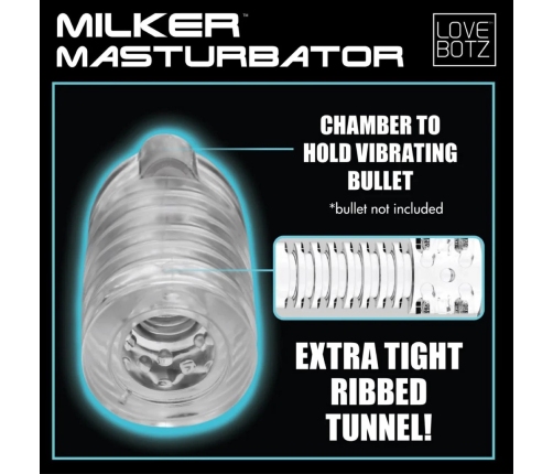 Milker TPE Masturbator - Clear