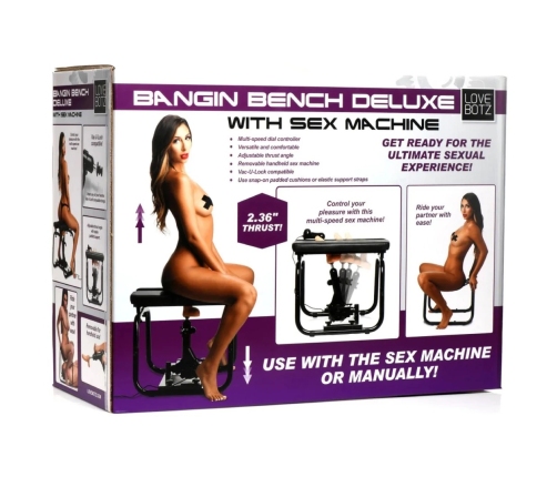 Deluxe Bangin' Bench with Sex Machine - Black
