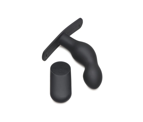 P-Spot Plugger - Silicone Prostate Plug with Harness and Remote Control