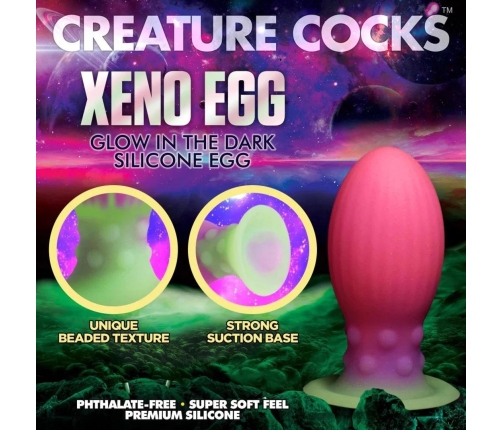 Xeno Egg - Glow in the Dark - Silicone Egg - Pink