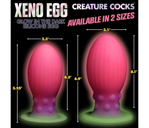 Xeno Egg - Glow in the Dark - Silicone Egg - XL - Pink
