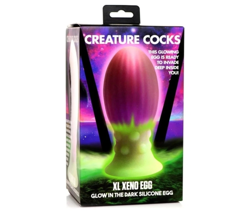 Xeno Egg - Glow in the Dark - Silicone Egg - XL - Pink