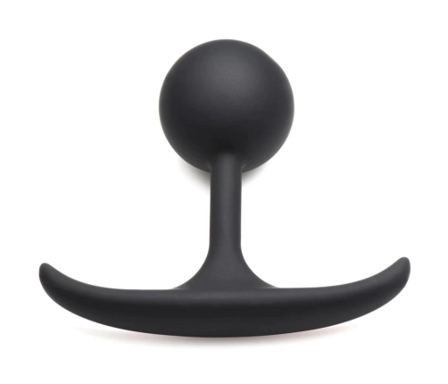 Comfort Plugs Silicone Weighted Round Plug 3.9 - Black