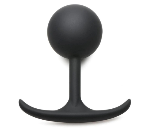 Comfort Plugs Silicone Weighted Round Plug 4.7 - Black