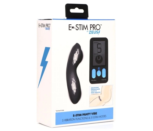 E-Stim Panty Vibe with Remote Control - Black