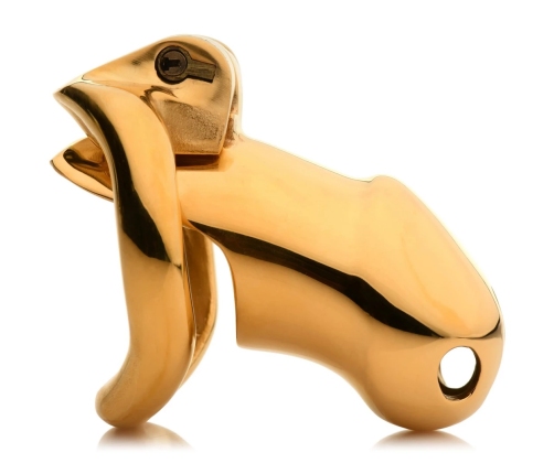 Midas Locking Chastity Cage - 18K Gold-Plated - Gold