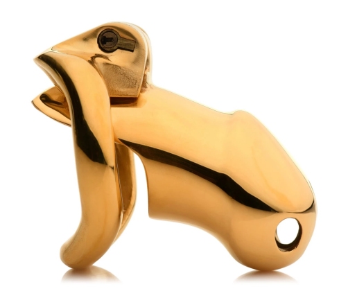 Midas Locking Chastity Cage - 18K Gold-Plated - Gold