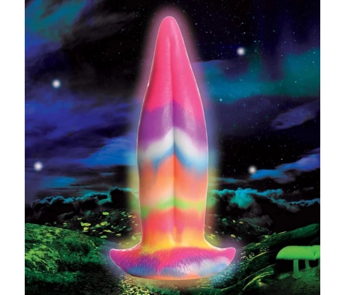 Unicorn Tongue - Glow in the Dark - Silicone Dildo - Rainbow