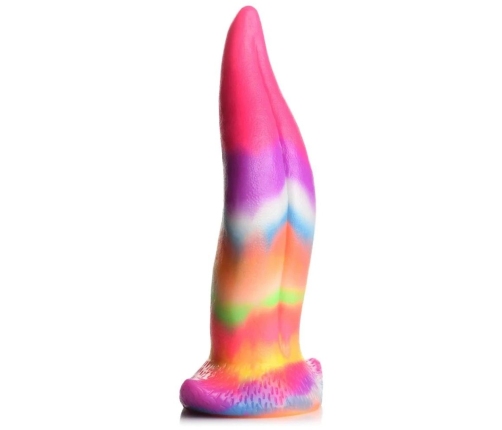 Unicorn Tongue - Glow in the Dark - Silicone Dildo - Rainbow
