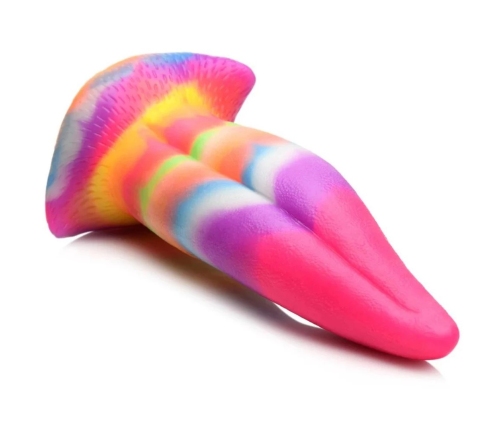 Unicorn Tongue - Glow in the Dark - Silicone Dildo - Rainbow