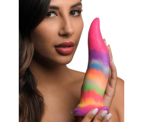Unicorn Tongue - Glow in the Dark - Silicone Dildo - Rainbow