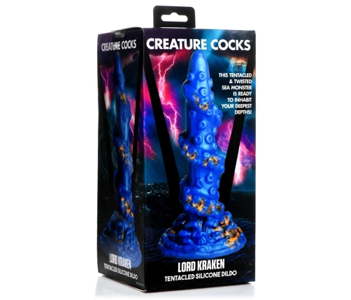 Kraken Silicone Dildo - Blue