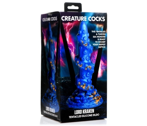 Kraken Silicone Dildo - Blue
