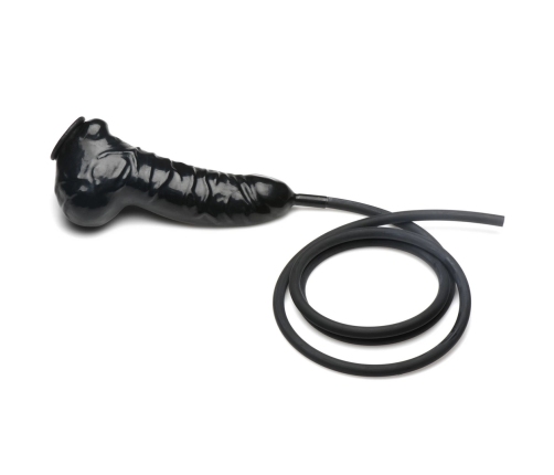 Guzzler - Realistic Penis Sheath with Tube - Black