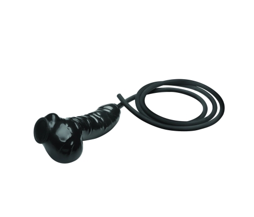 Guzzler - Realistic Penis Sheath with Tube - Black