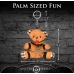Gagged Teddy Bear Keychain - Brown