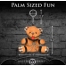 Gagged Teddy Bear Keychain - Brown