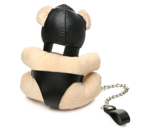 Hooded Teddy Bear Keychain - Tan