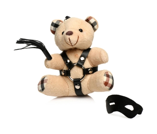 BDSM Teddy Bear Keychain - Tan