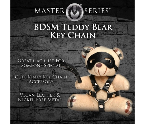 BDSM Teddy Bear Keychain - Tan