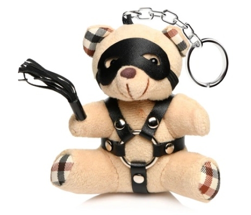 BDSM Teddy Bear Keychain - Tan