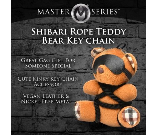Rope Teddy Bear Keychain - Brown