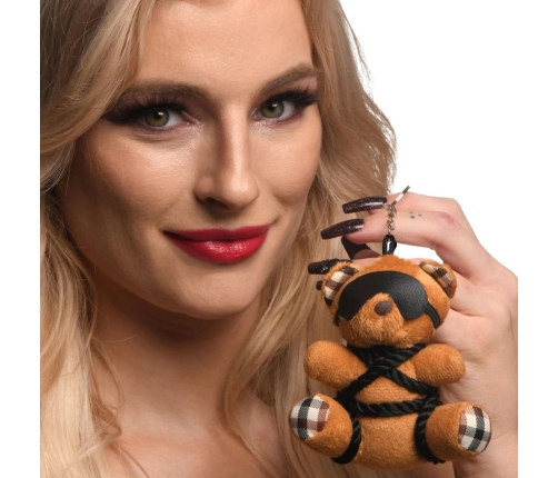 Rope Teddy Bear Keychain - Brown