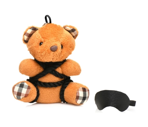Rope Teddy Bear Keychain - Brown