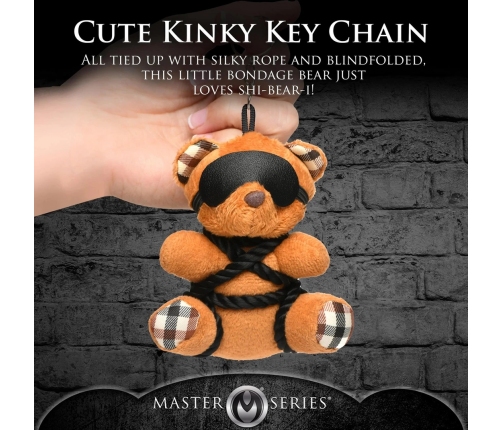 Rope Teddy Bear Keychain - Brown