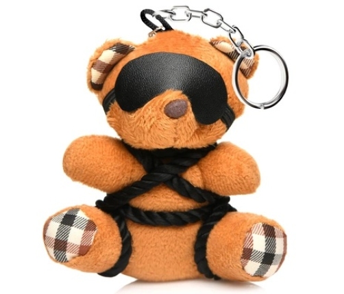 Rope Teddy Bear Keychain - Brown