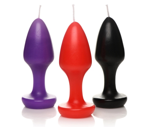 Kink Inferno - Drip Candles - Black/Purple/Red