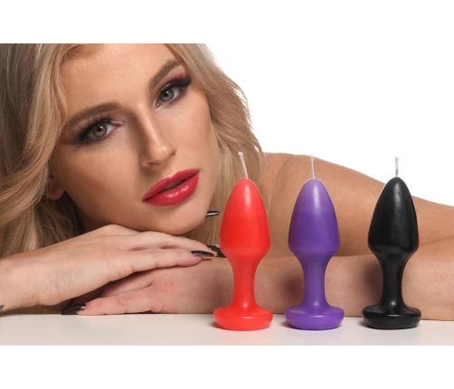 Kink Inferno - Drip Candles - Black/Purple/Red
