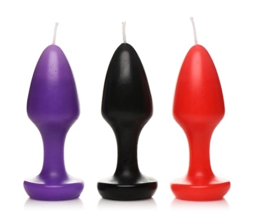 Kink Inferno - Drip Candles - Black/Purple/Red