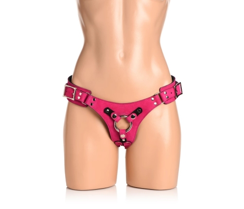 Bodice Deluxe - Leather Corset Harness - Purple