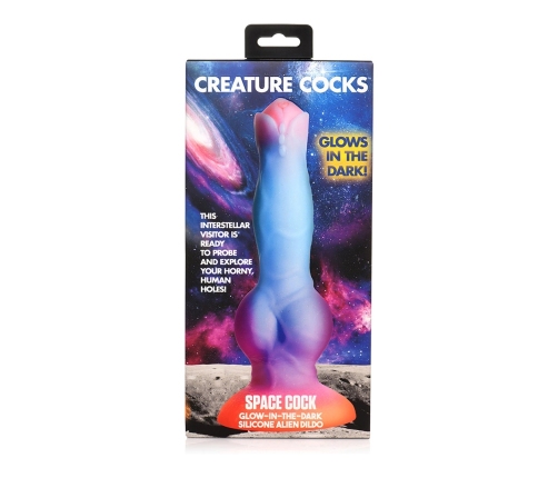 Space Cock - Glow in the Dark - Silicone Alien Dildo