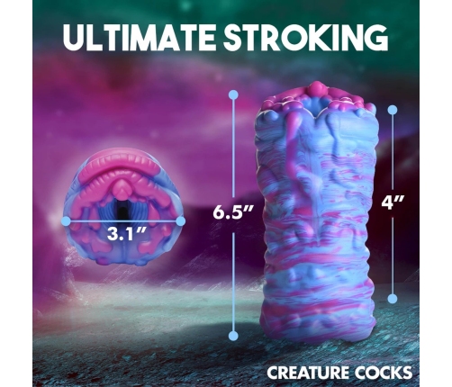 Cyclone - Silicone Alien Vagina Stroker - Purple