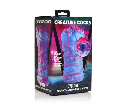 Cyclone - Silicone Alien Vagina Stroker - Purple