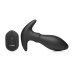 Rim Slide - Sliding Ring Silicone Butt Plug - Black