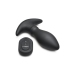 Rim Slide - Sliding Ring Silicone Butt Plug - Black